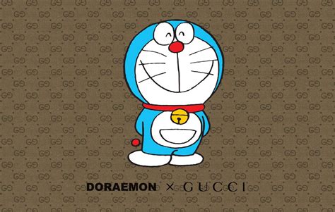 doraemon x gucci wallpaper|doraemon robot cat.